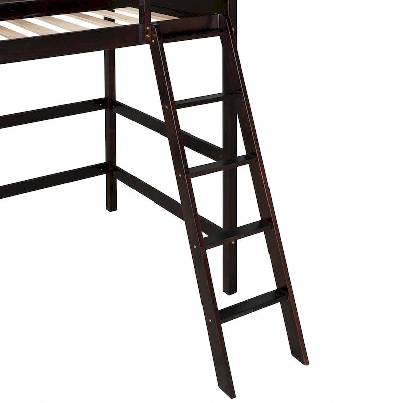 Twin Size Loft Bed with Ladder